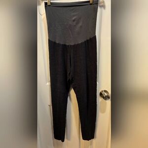 A PEA IN THE POD, comfy maternity leggings, Charcoal, size SM small